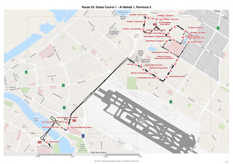 22 Bus Route In Dubai Time Schedule Stops And Maps Your Dubai Guide