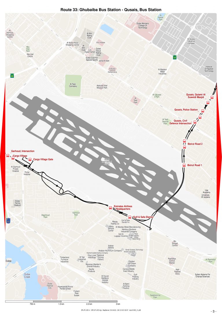 33 Bus Route in Dubai - Time Schedule, Stops and Maps - Your Dubai Guide
