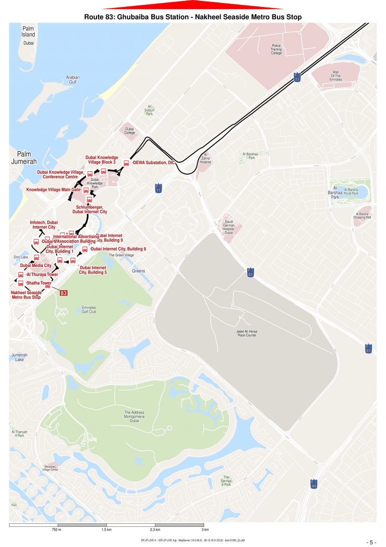 83 Bus Route in Dubai - Time Schedule, Stops and Maps - Your Dubai Guide