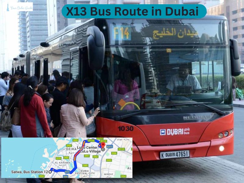 X13 Bus Route in Dubai – Time Schedule, Stops and Maps