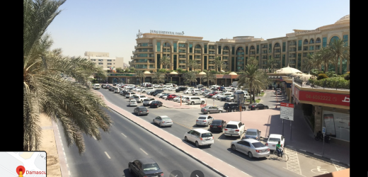 Damascus Road 1 Bus stop in Dubai