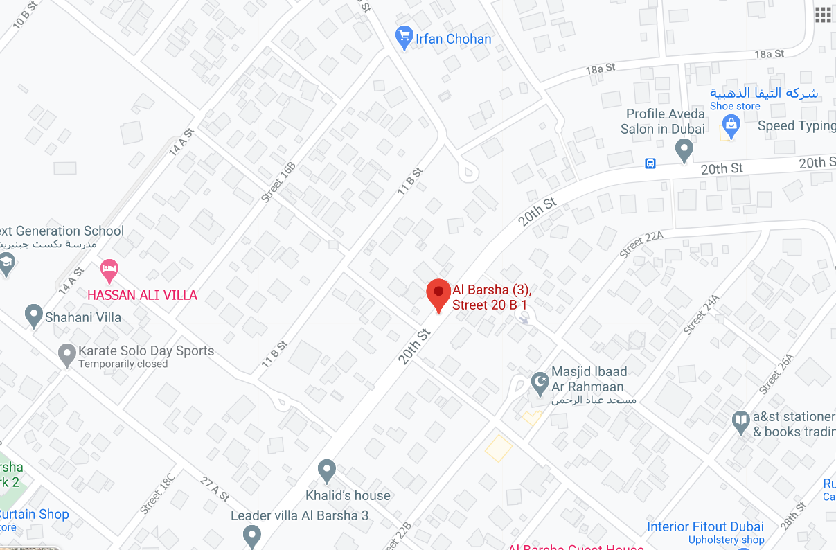 Al Barsha (3), Street 20 B 1 Bus Stop in Dubai