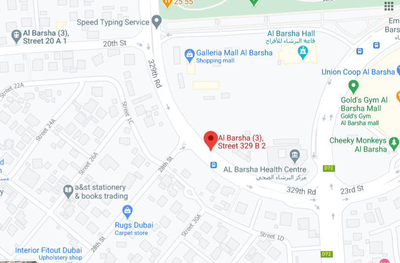 Al Barsha (3), Street 329 B 2 Bus Stop in Dubai