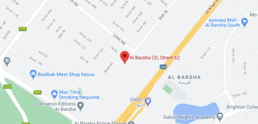 Al Barsha (3), Street 62 Bus Stop in Dubai