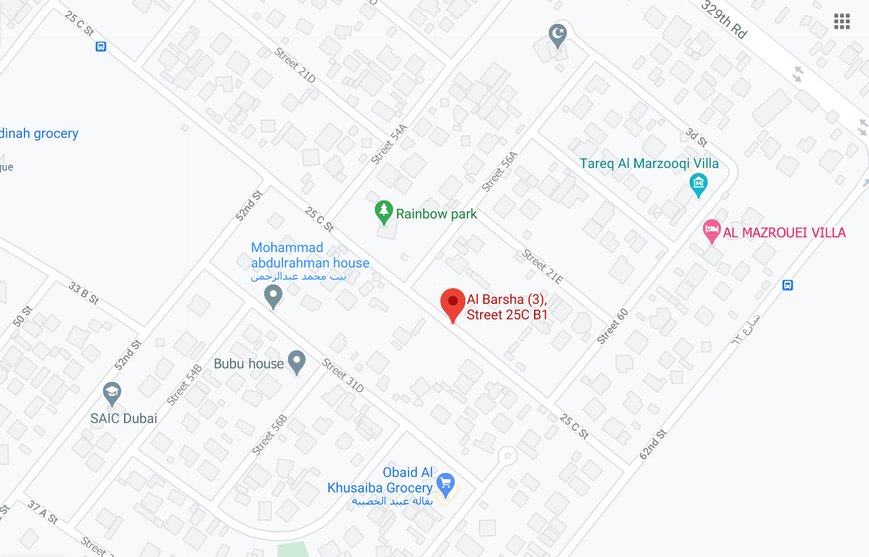 Al Barsha (3), Street 25C B1 Bus Stop in Dubai