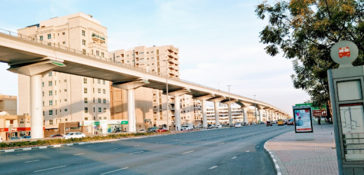 Al Qusais Metro Bus Stop in Dubai