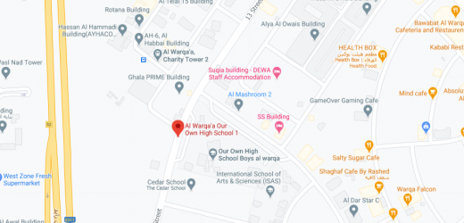 Al Warqa’a Our Own High School Bus Stop in Dubai