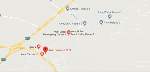 Awir, Emirates NBD Bus Stop in Dubai