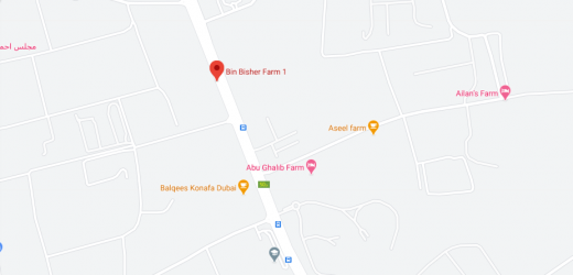 Bin Bisher Farm Bus Stop in Dubai