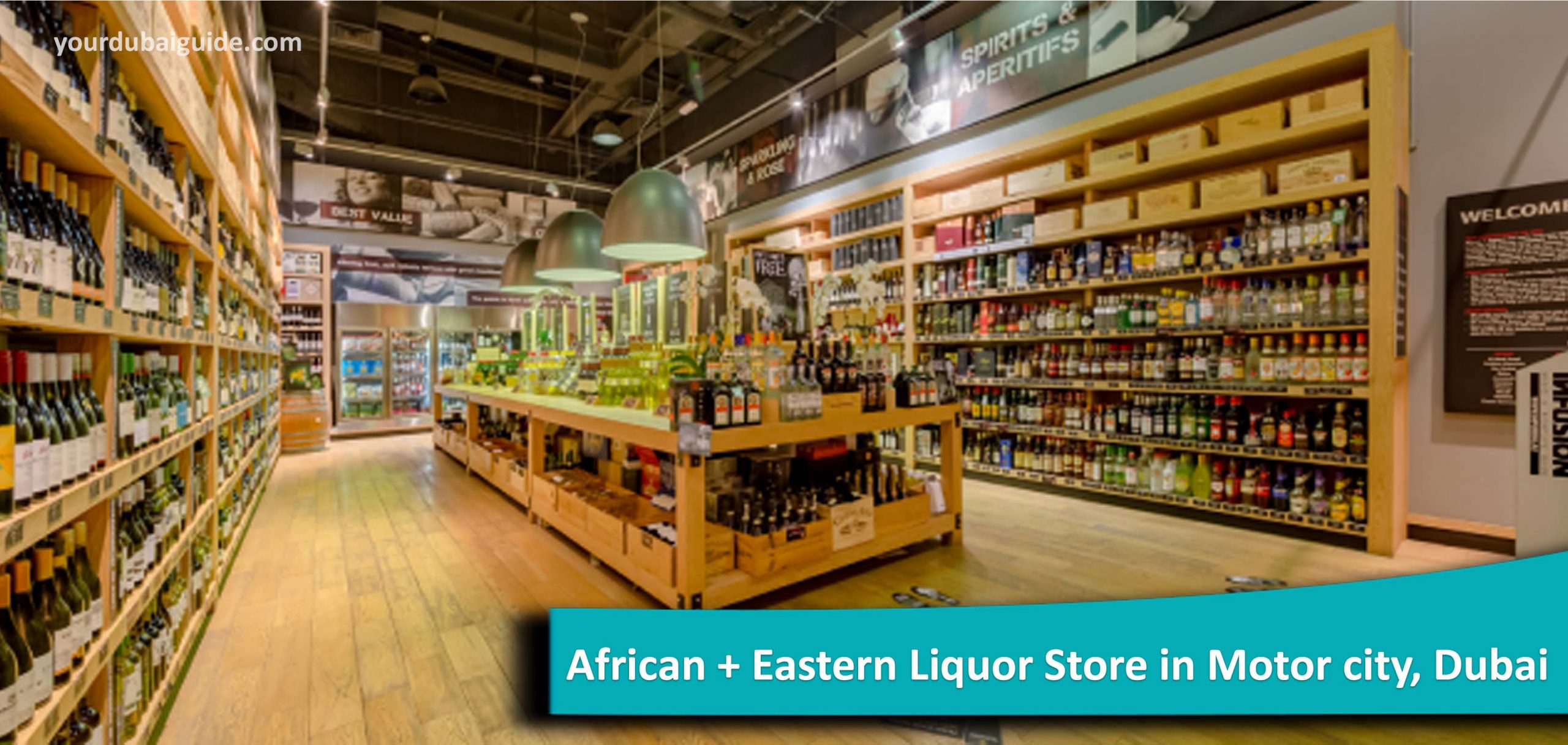 African + Eastern Liquor Store in Motor city, Dubai
