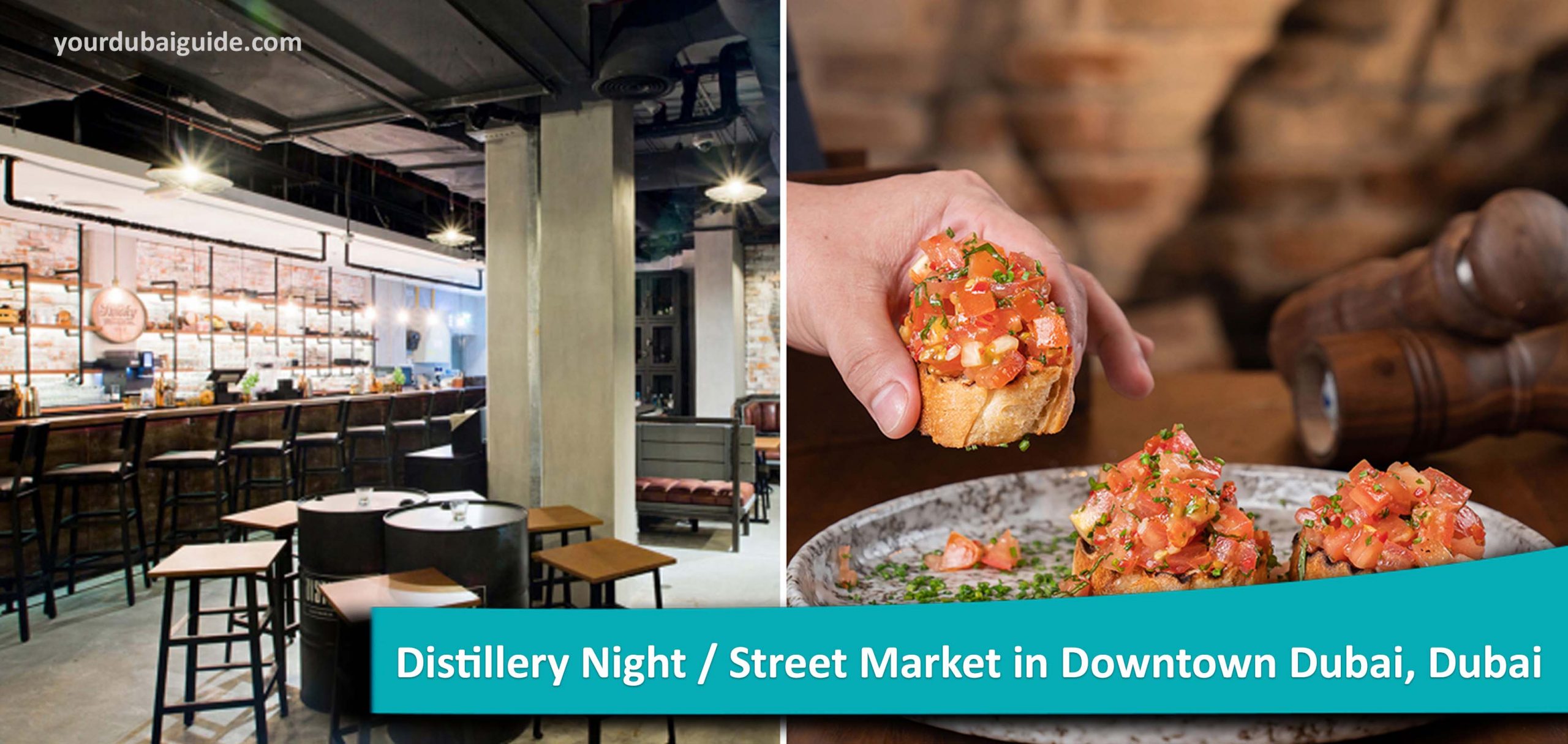 Distillery Night / Street Market in Downtown Dubai, Dubai