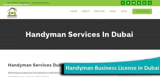 Handyman Business License in Dubai