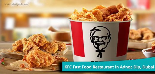 KFC Fast Food Restaurant in Adnoc Dip, Dubai