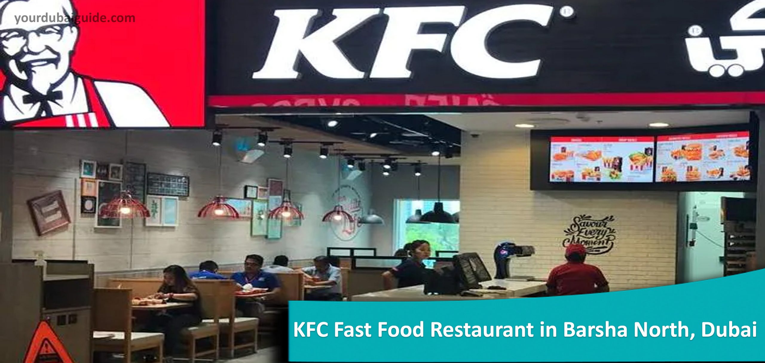 KFC Fast Food Restaurant in Barsha North, Dubai