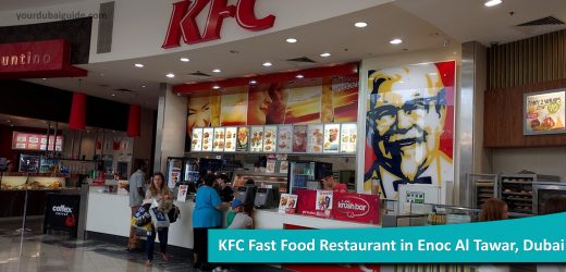 KFC Fast Food Restaurant in Enoc Al Tawar, Dubai