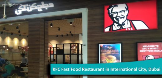 KFC Fast Food Restaurant in International City, Dubai