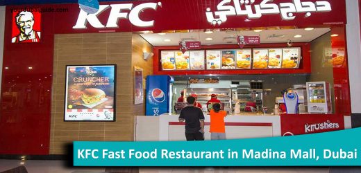 KFC Fast Food Restaurant in Madina Mall, Dubai