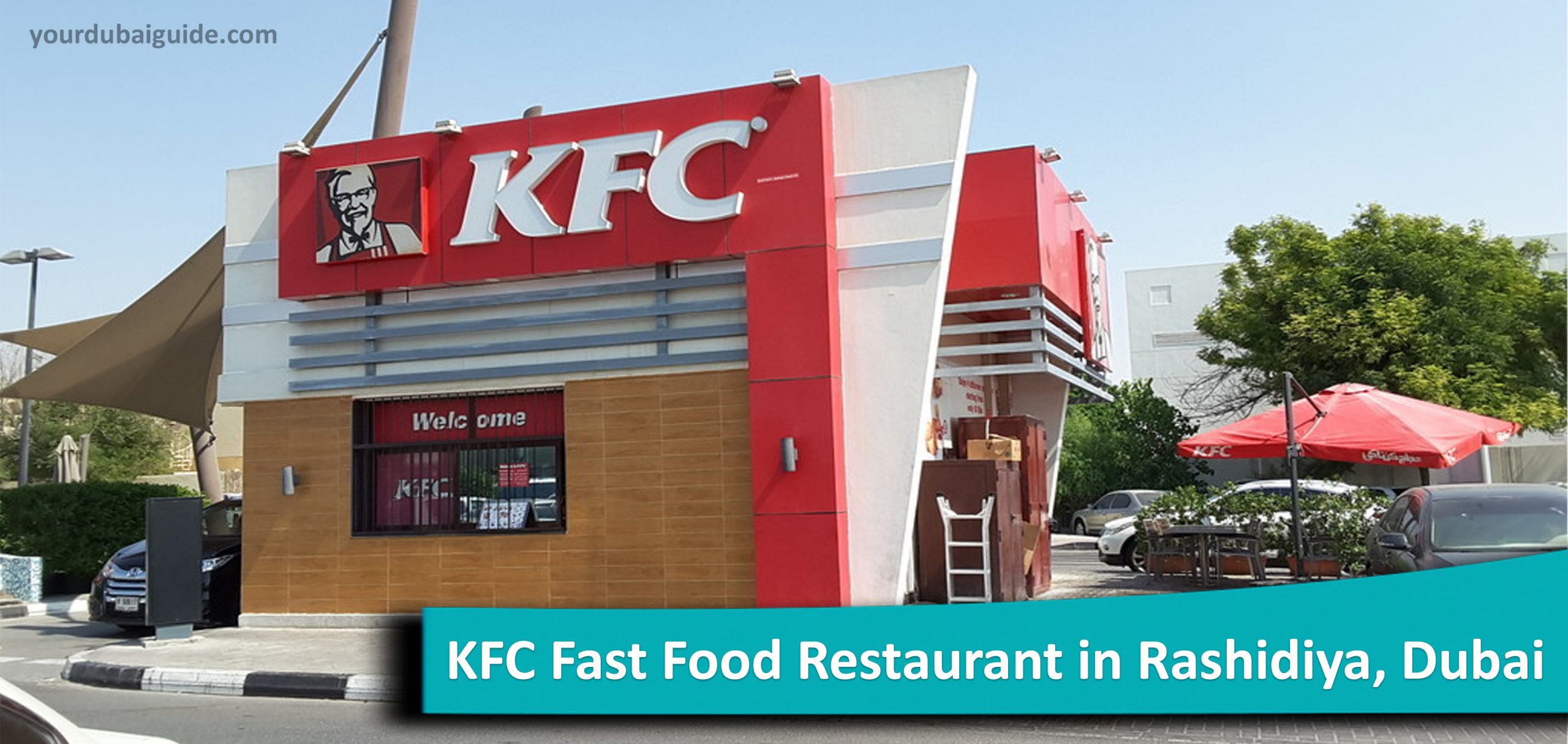 KFC Fast Food Restaurant in Rashidiya, Dubai