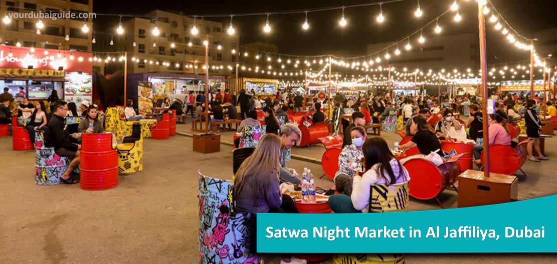 Satwa Night Market in Al Jaffiliya, Dubai