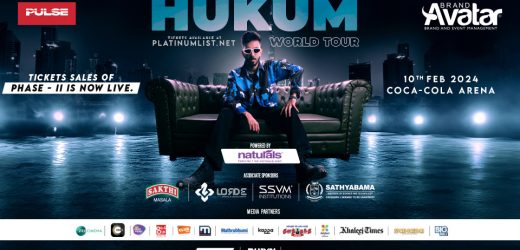 Anirudh – Hukum World Tour Live at Coca-Cola Arena, Dubai, UAE Date, Time, Venue, Cost, How to Book Online?