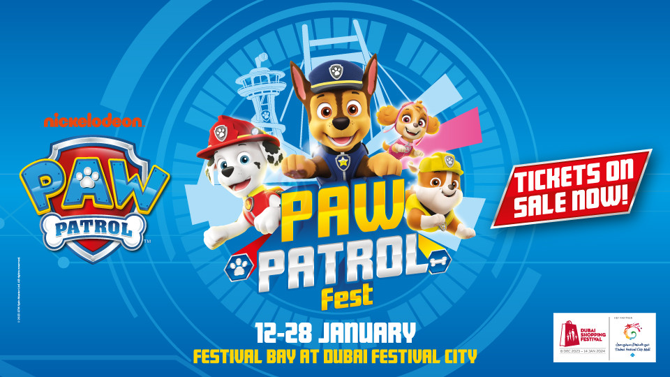 PAW Patrol Fest event for children in Dubai, UAE Date, Time, Venue, Cost, How to Book Online?