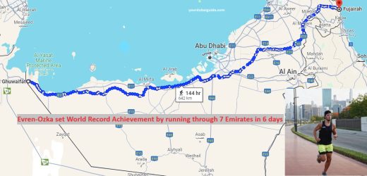 British Expat Evren Ozka’s World Record Achievement on running through UAE’s 7 Emirates in 6 days