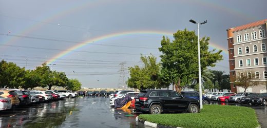 Double Rainbow Spotted out in Dubai March 2024