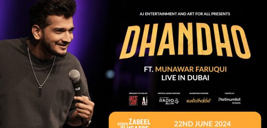 Dhandho Ft. Munawar Faruqui live 2024 at Zabeel Theatre, Dubai Date, Time, Contact Details, Cost, How to Buy Online?