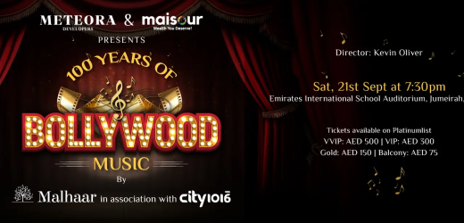 100 years of Bollywood Music Live in Dubai Date, Time, Contact Details, Cost, How to Book?