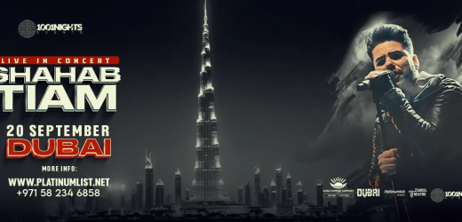 Shahab Tiam Live Concert in Dubai Date, Time, Contact Details, Cost, How to Book?
