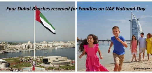 Four Dubai Beaches reserved for Families on UAE National Day