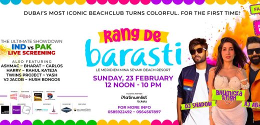 Rang De Barasti: A Holi Celebration 2025 in Dubai Contact Details, Cost, How to Book?