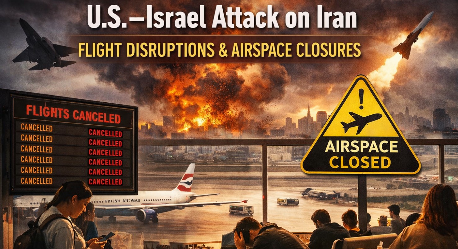 Impact of the U.S–Israel attack on Iran: Flight Cancellations, Airspace Closures & Visa Issues