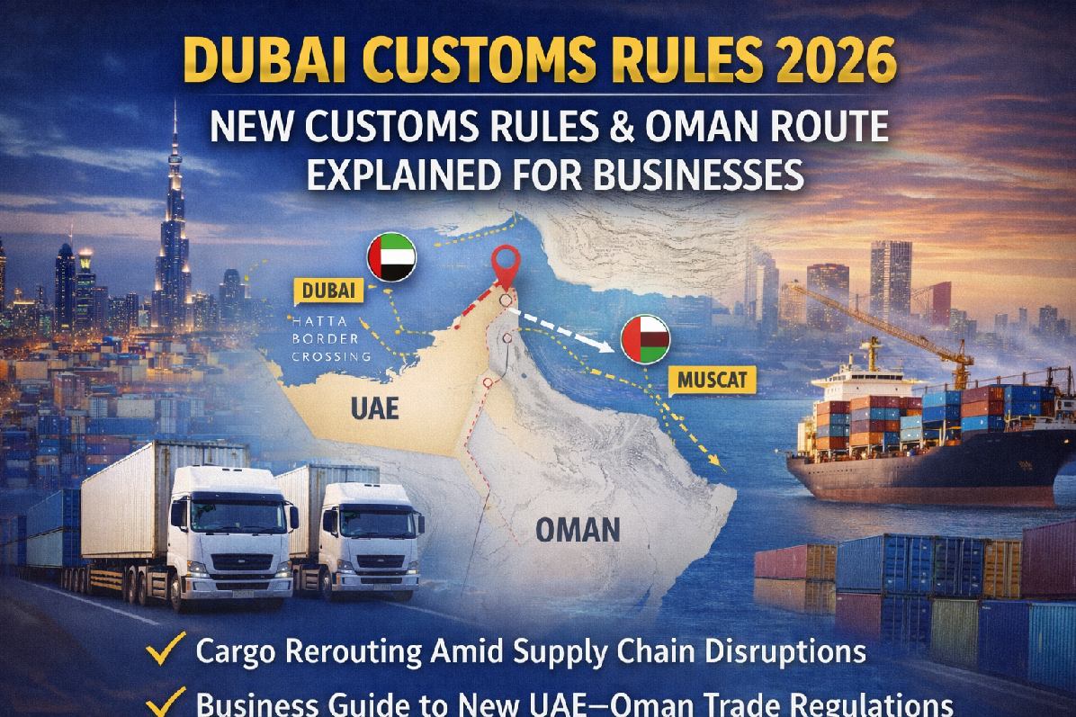 Dubai Customs Rules 2026: New Cargo Routing via Oman to Avoid Supply Chain Disruptions