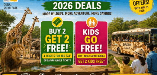 Dubai Safari Park Deals 2026: Buy 2 Get 2 Free Tickets & Kids Go Free