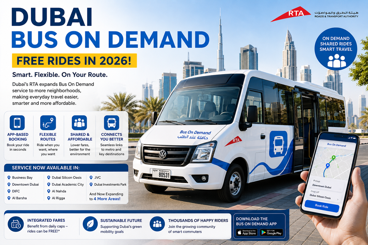 Dubai Bus On Demand 2026: RTA Smart Transport Guide for Residents