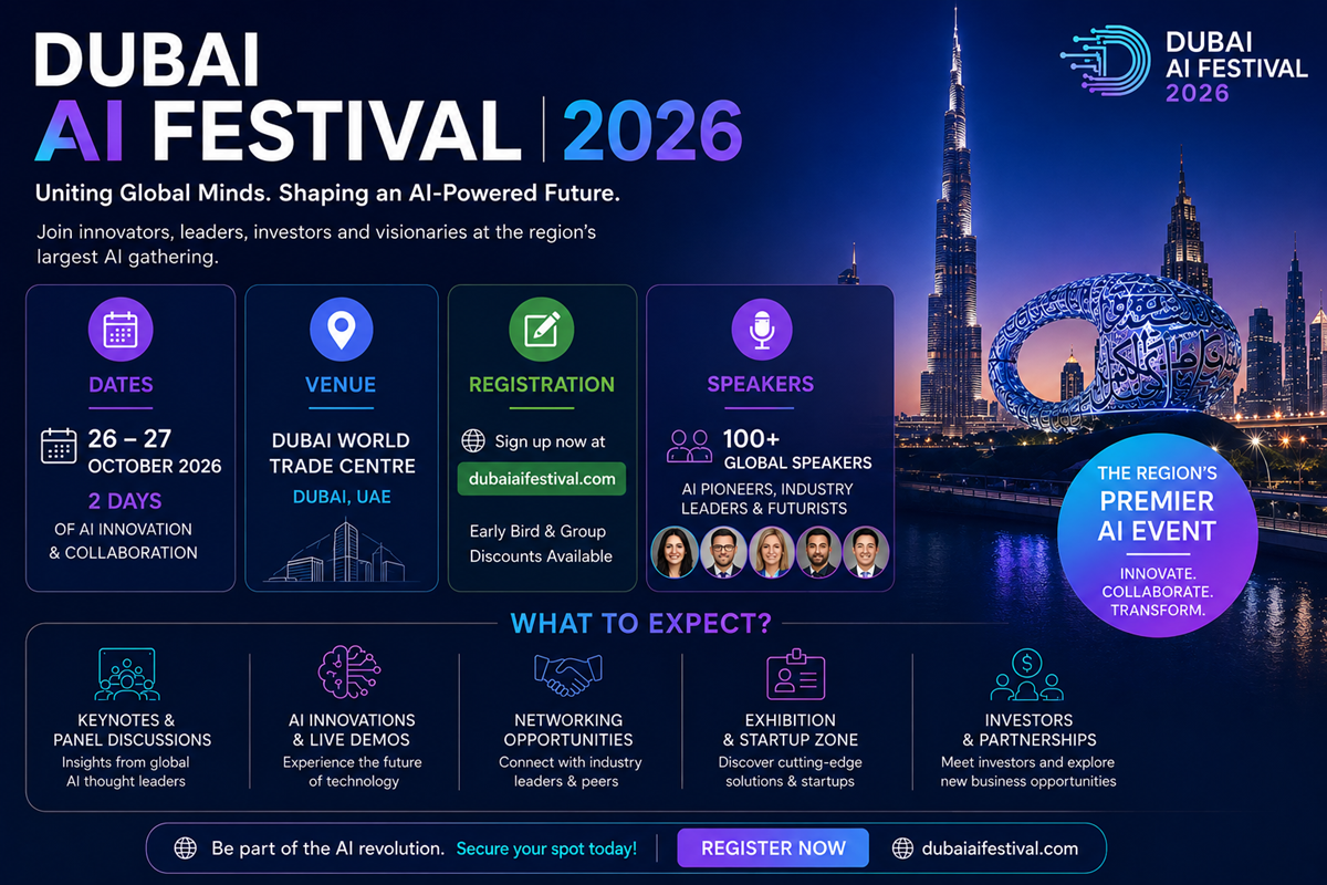 Dubai AI Festival 2026: Dates, Venue, Registration, Speakers & What to Expect?