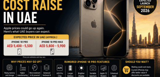 iPhone 18 Pro cost in UAE: Why apple has increased the price?