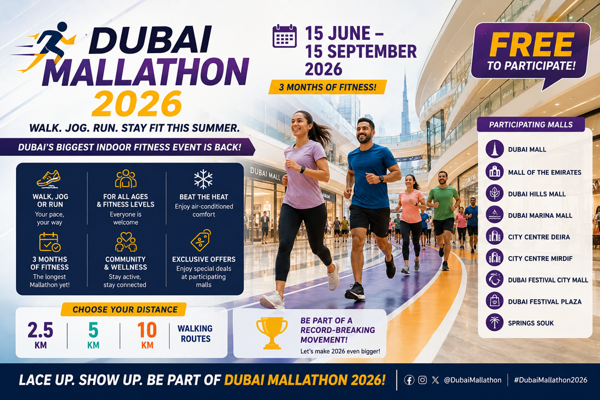 Dubai Mallathon 2026: Dates, Participating Malls, Registration & Everything You Need to Know