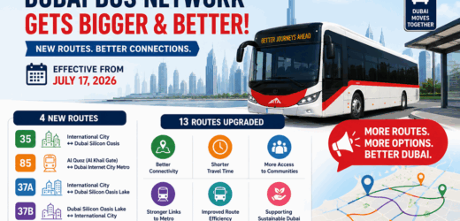 Dubai Public Bus Route Changes 2026: New Routes, Updated Services and Metro Connections