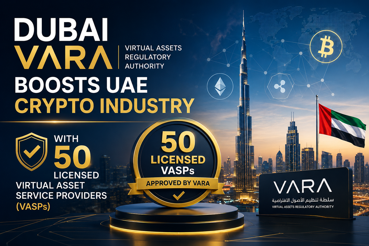 Dubai VARA Boosts UAE Crypto Industry with 50 Licensed Virtual Asset Service Providers