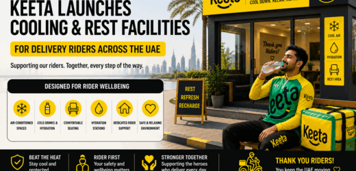 Keeta Introduces Air-Conditioned Rest Areas to Protect UAE Delivery Riders