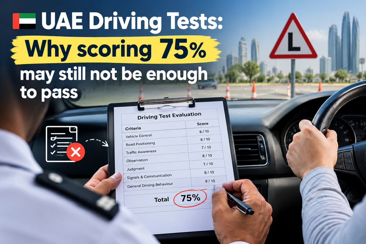 Dubai (UAE) Driving Test Score Marks