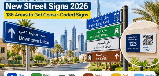 Dubai New Street Signs 2026: 186 Areas to Get Colour-Coded Signs