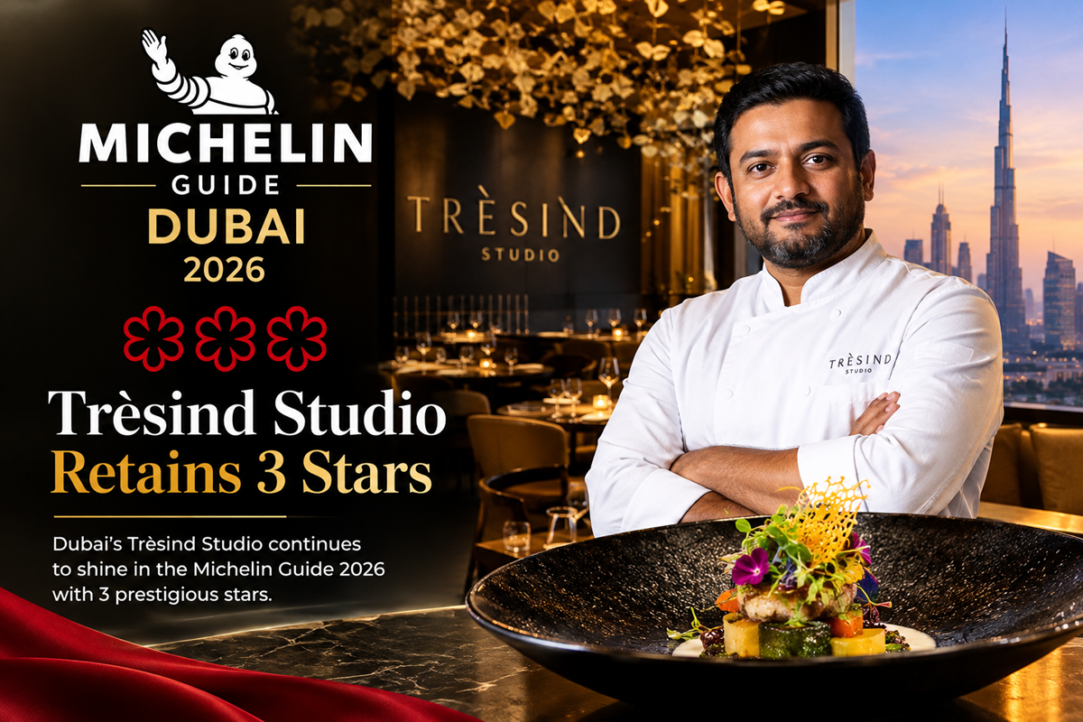 Dubai Michelin Guide 2026: Trèsind Studio Retains 3 Stars