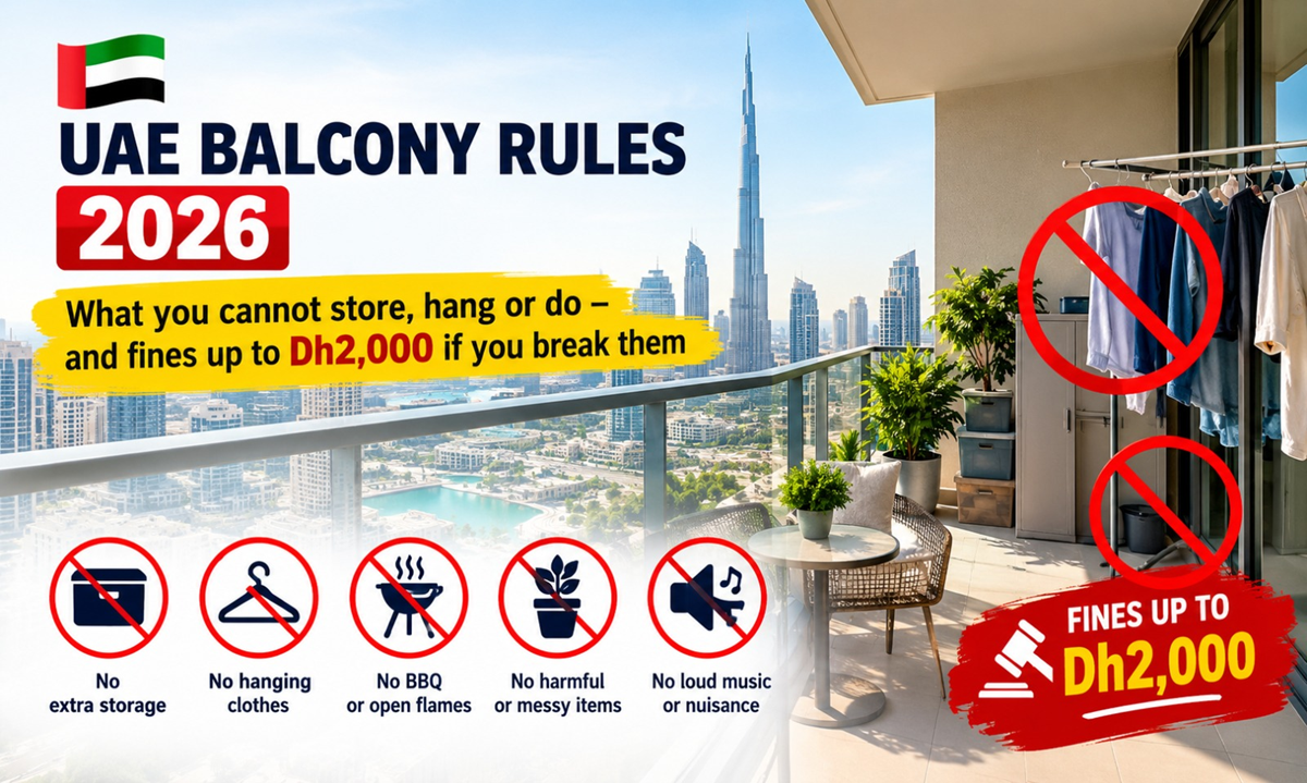 Balcony Fines UAE