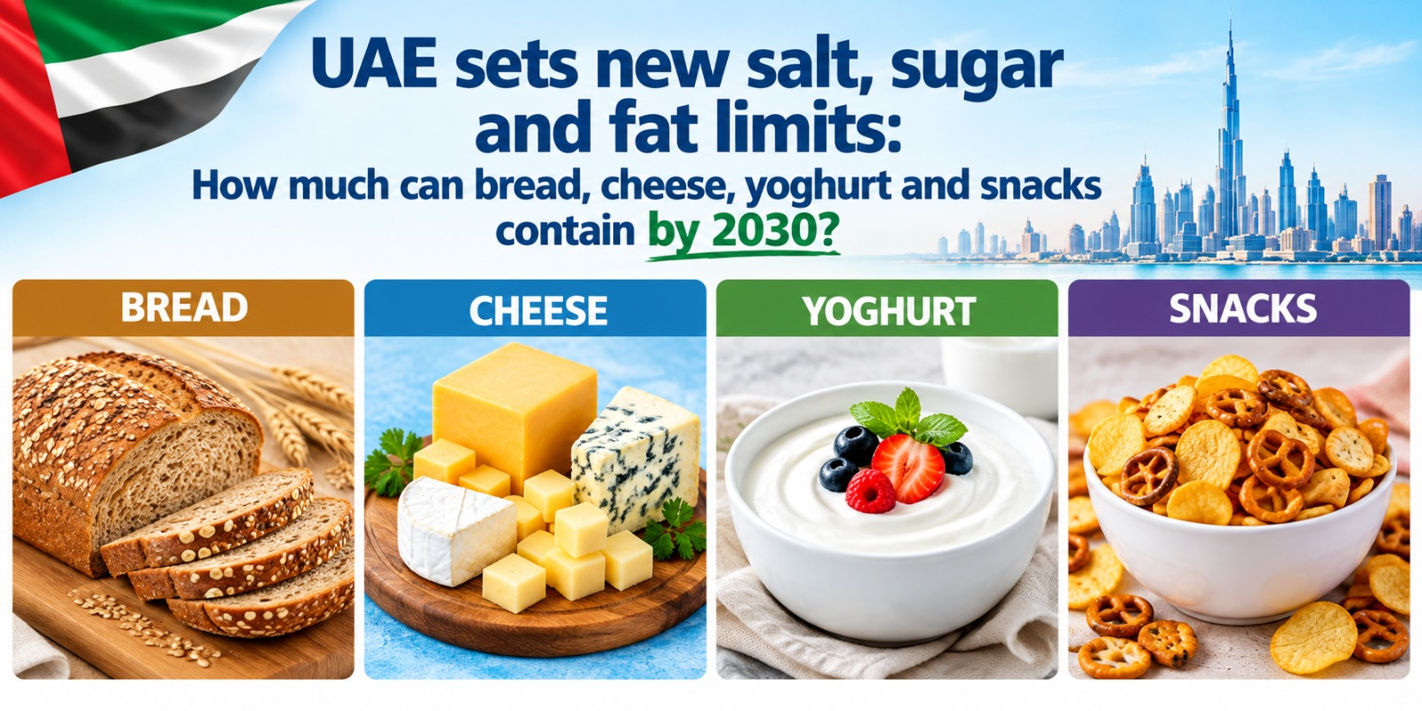 UAE Salt, Sugar and Fat Limits by 2030: Food Rules Explained